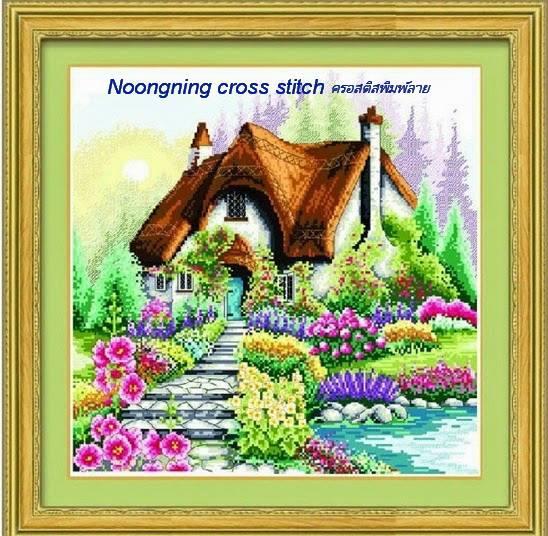 ร้าน Noongning Cross stitch ครอสติสพิมพ์ลาย จำหน่ายอุปกรณ์ครอสติส ภาพติดเพชร1732 12