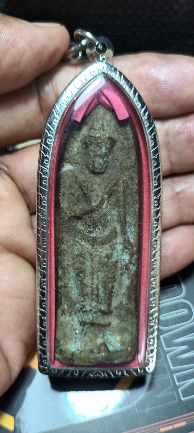 พระร่วงหลังรางปืนเนื้อสำริดวัดพระศรีรัตนมหาธาตุราชวรวิหาร ศรีสัชนาลัย สุโขทัย รูปย่อยที่ 4