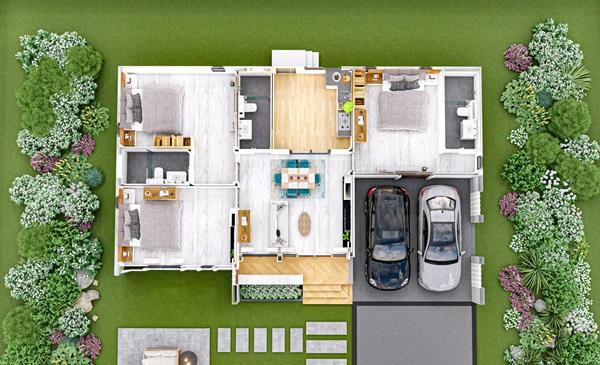 เจ้าของขายเอง บ้านเดี่ยวใหม่ พนัสนิคม หนองเหียง ใกล้331 75.8ตร.ว. 2.39ล. ฟรีโอน โทร 099-4464142 9