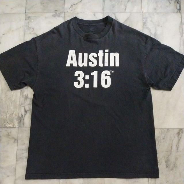 เสื้อยืดแขนสั้น แนวอดีตนักมวยปล้ำ(WWE) Vintage Stone Cold Steve Austin 3:16 แท้ มือสอง สภาพดี ของพร้อมส่งครับ