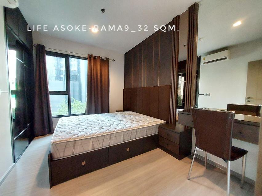 ให้เช่า คอนโด 1 bedroom garden view nice room Life Asoke - Rama 9 : ไลฟ์ อโศก พระราม 9 32 ตรม. good location near MRT an 6