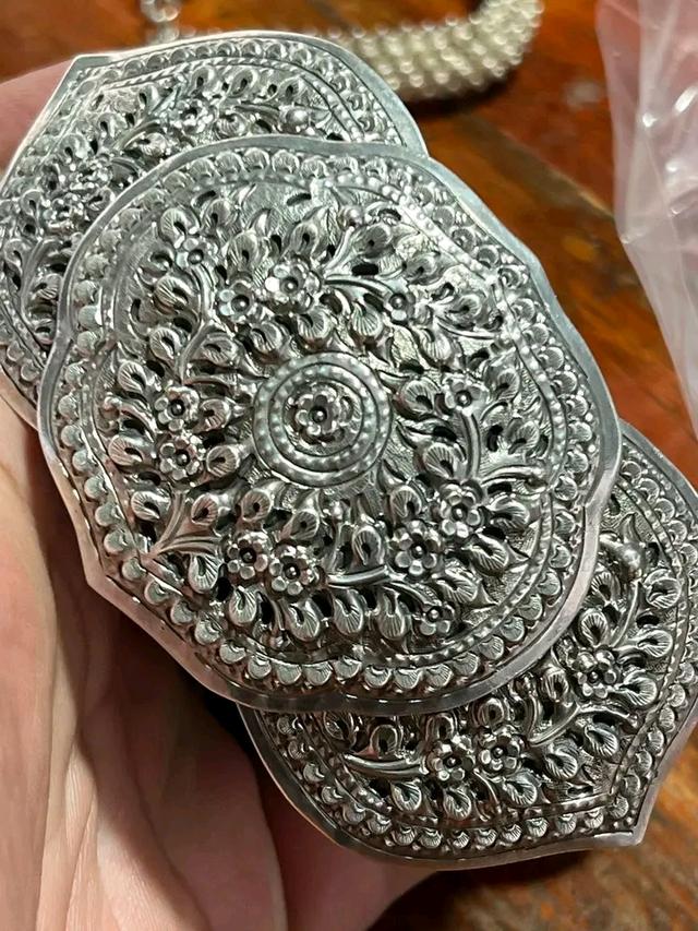 เข็มขัดโบราณ เงิน 92.5 น้ำหนัก 454 กรัม ความยาว 37.5 นิ้ว