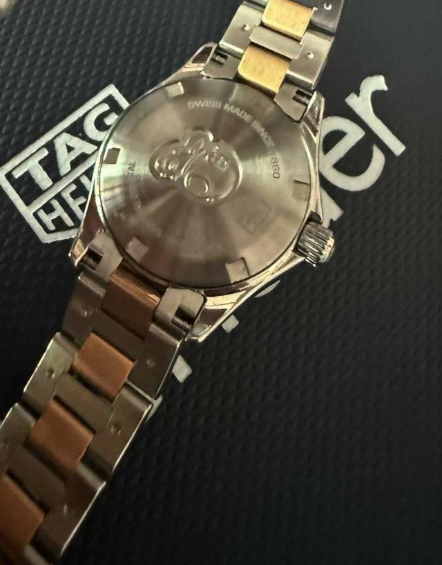 25.TAG Heuer Aquaracer ระบบ Quartz หน้าปัด 28 mm 18k Rose Gold Swiss Ladies Watch  พร้อมกล่องแท้+คู่มือ ใบรับประกัน 3