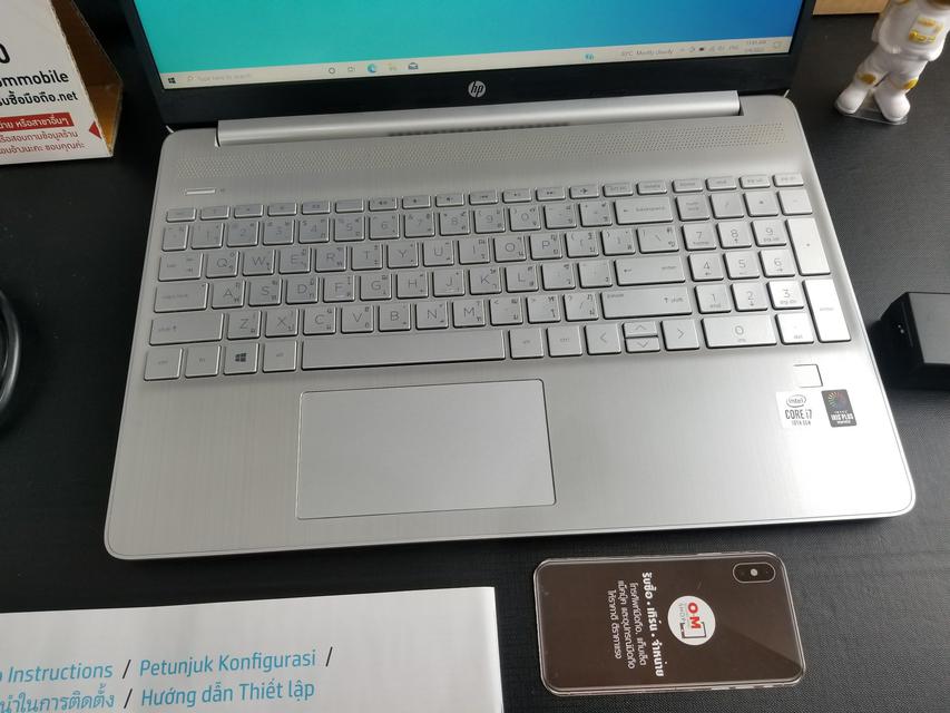 HP Laptop 15s fq1002TU Ram8 SSD512 Core i7-1065G7 ศูนย์ไทย สภาพสวย แท้ ครบยกกล่อง เพียง15,900 บาท  3