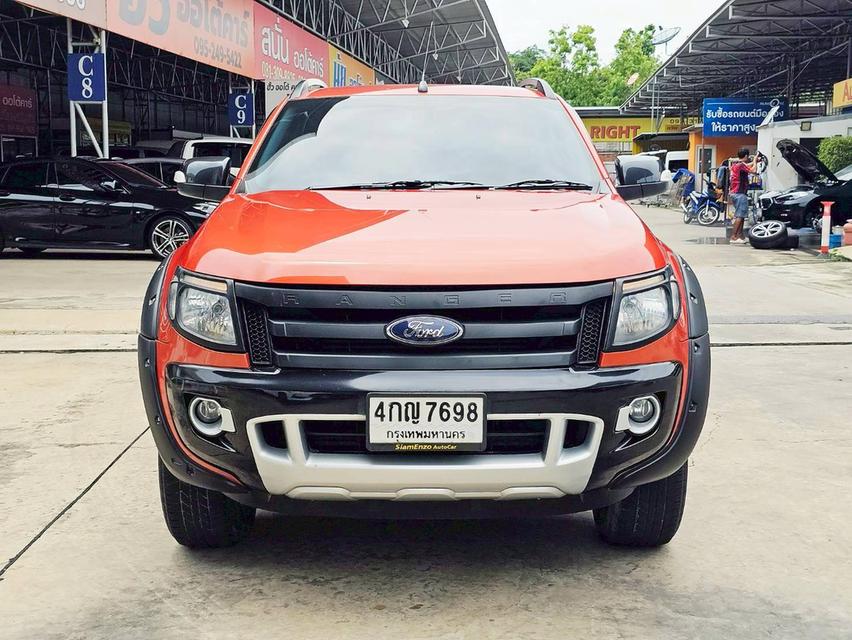 รหัสรถ SEZ7698 Ford Ranger 4 ประตู 2.2 Wildtrak Hi-Rider เกียร์ ออโต้ สี ส้ม ปี 2015 4