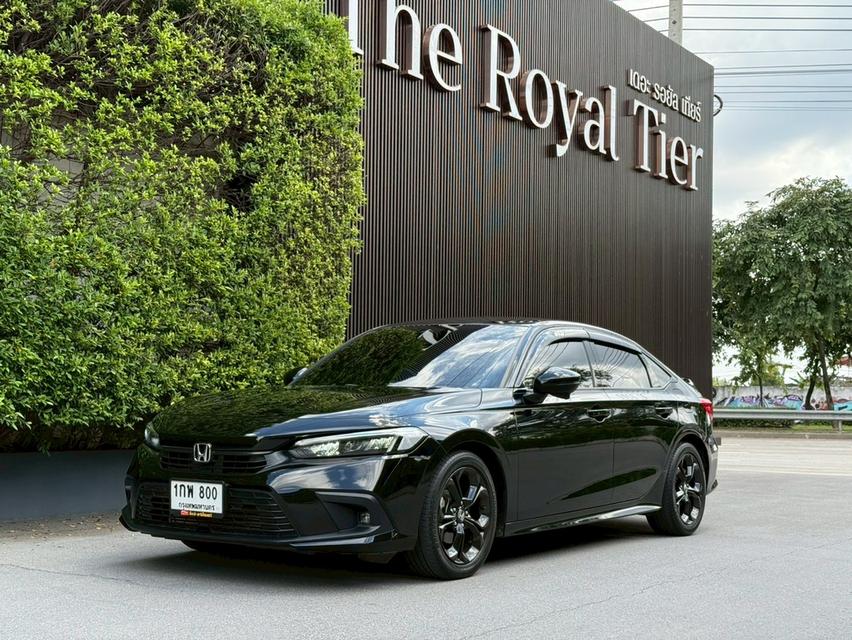 Honda civic FE RS Top ปี 2022 สีดำ สวยสุดในรุ่น มือเดียว สภาพป้ายแดง ไมล์ 40,xxx โล เช็คศูนย์ทุกระยะ