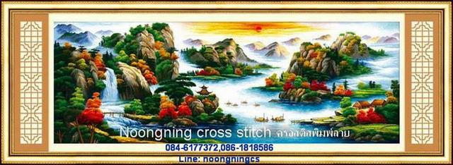 ร้าน Noongning Cross stitch ครอสติสพิมพ์ลาย จำหน่ายอุปกรณ์ครอสติส ภาพติดเพชร1614 1