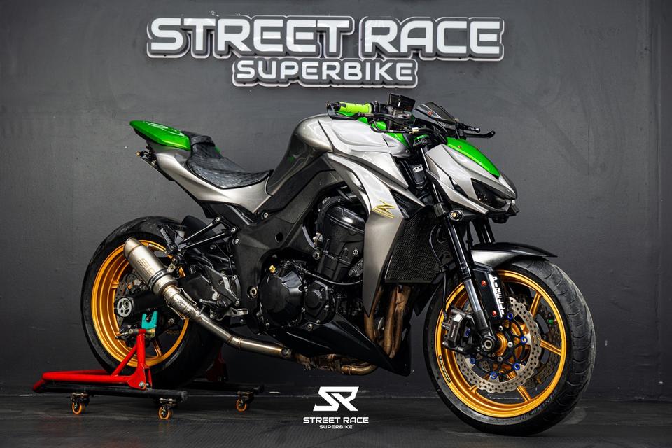 KAWASAKI Z1000 2016 สีเทา-เขียว ล้อทองสวยๆ