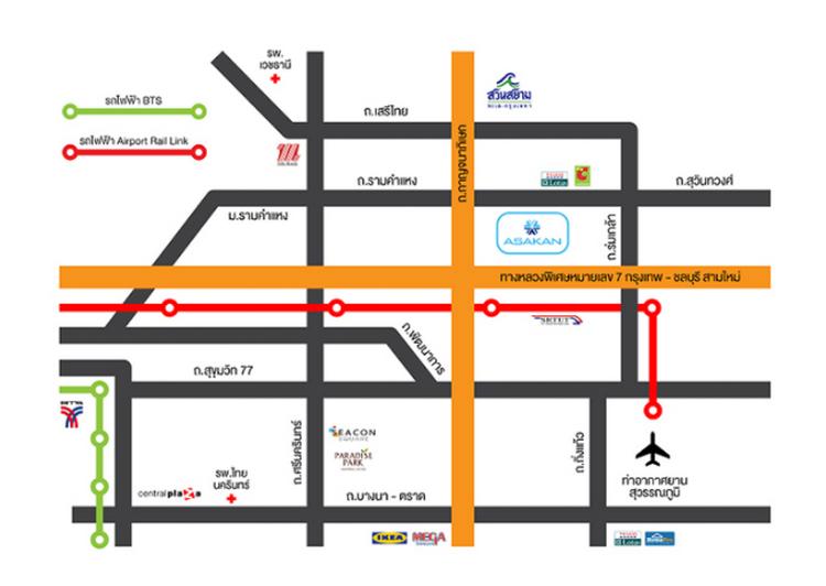 คอนโด อัสสกาญจน์ ซิตี้ รามคำแหง ติดรถไฟฟ้าสีส้ม เคหะรามคำแหง ขนาด 23.5 ตารางเมตร ห้องมุม ชั้น3 ตกแต่งครบ 12