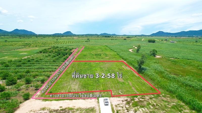 ที่ดิน ชะอำ เพชรบุรี ไร่ละ 6แสนบาท ขายยก 3-2-58 ไร่  13