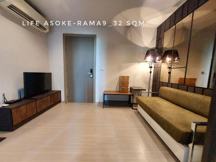 ให้เช่า คอนโด 1 bedroom garden view nice room Life Asoke - Rama 9 : ไลฟ์ อโศก พระราม 9 32 ตรม. good location near MRT an 3