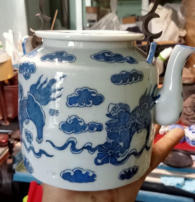 กาน้ำชาจีนเก่ามือสอง