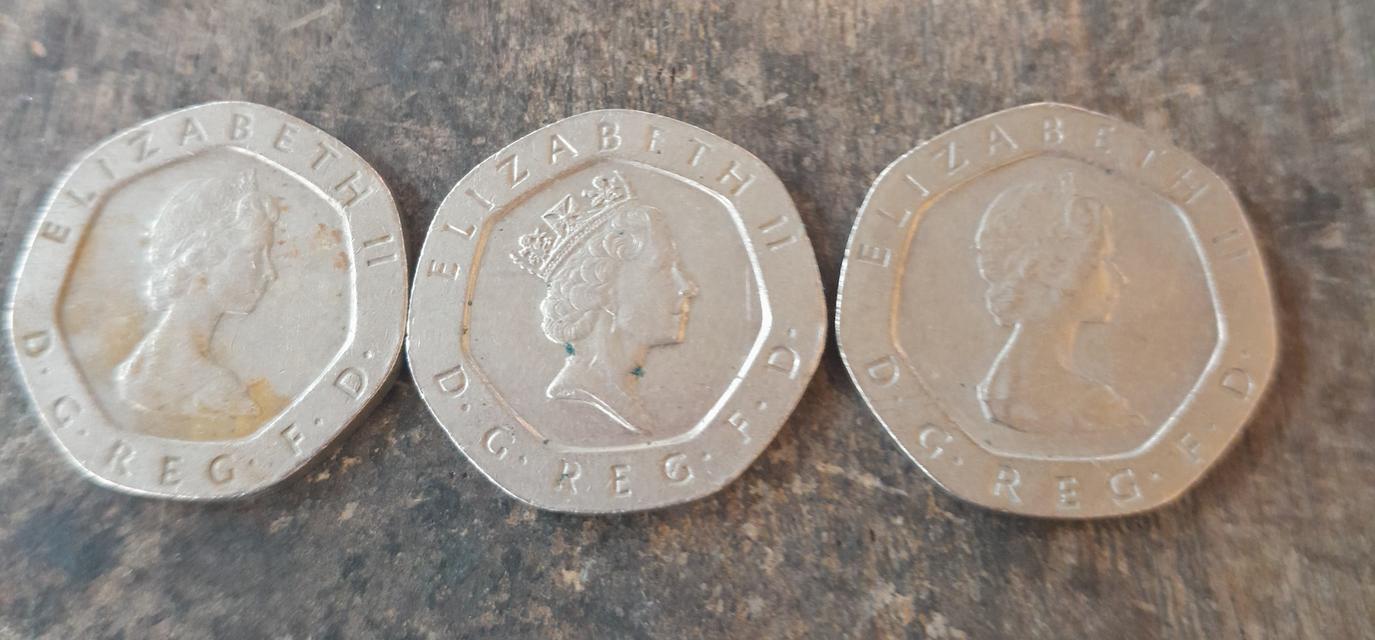 เหรียญเก่าUS Dollas Jefferson..Lincoln and Queen Elizabeth  6