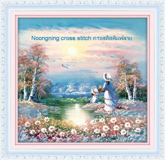 ร้าน Noongning Cross stitch ครอสติสพิมพ์ลาย จำหน่ายอุปกรณ์ครอสติส ภาพติดเพชร1590 4