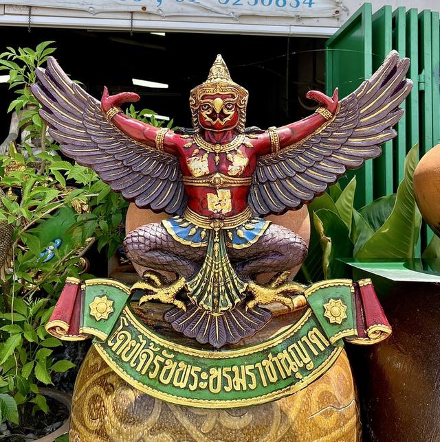 พญาครุฑ ครุฑธนาคาร พญาครุฑติดผนัง ขนาด70ซม 1