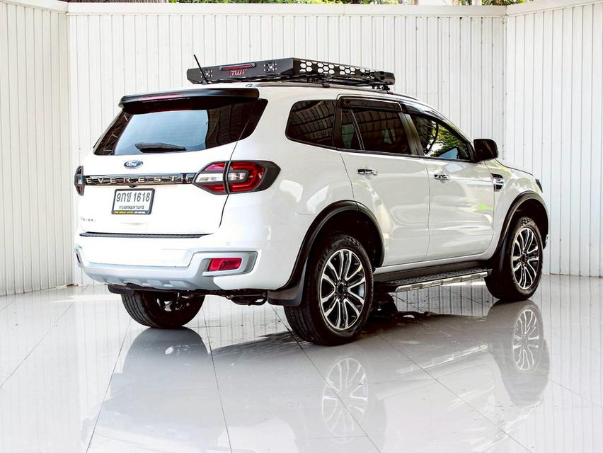 FORD EVEREST 2.0 TURBO TITANIUM PLUS 2WD ปี 2019 โฉม ปี15-22 เกียร์ AUTO ดีเซล สีขาว รถบ้านพร้อมใช้งาน ไมล์เพียง 131,348 km. 6