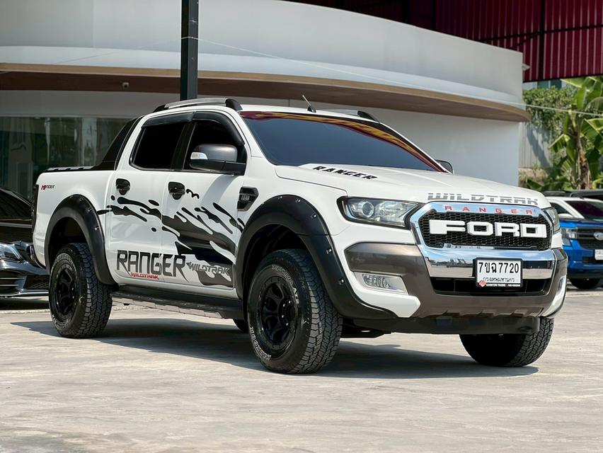 ปี 2018 FORD RANGER, 2.2 WILDTRAKโฉม HI-RIDER DOUBLE CAB สีขาว เกียร์ออโต้