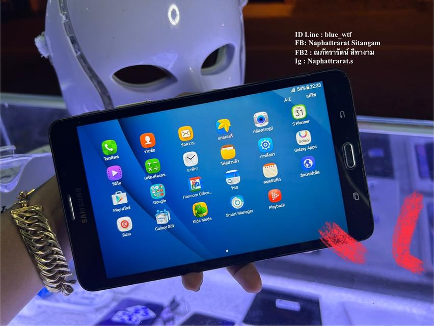 Samsung Tab A (6) 7นิ้ว  ใส่ซิมโทรได้ 4G โหลดแอพได้ ใช้งานปกติ สภาพสวย 2