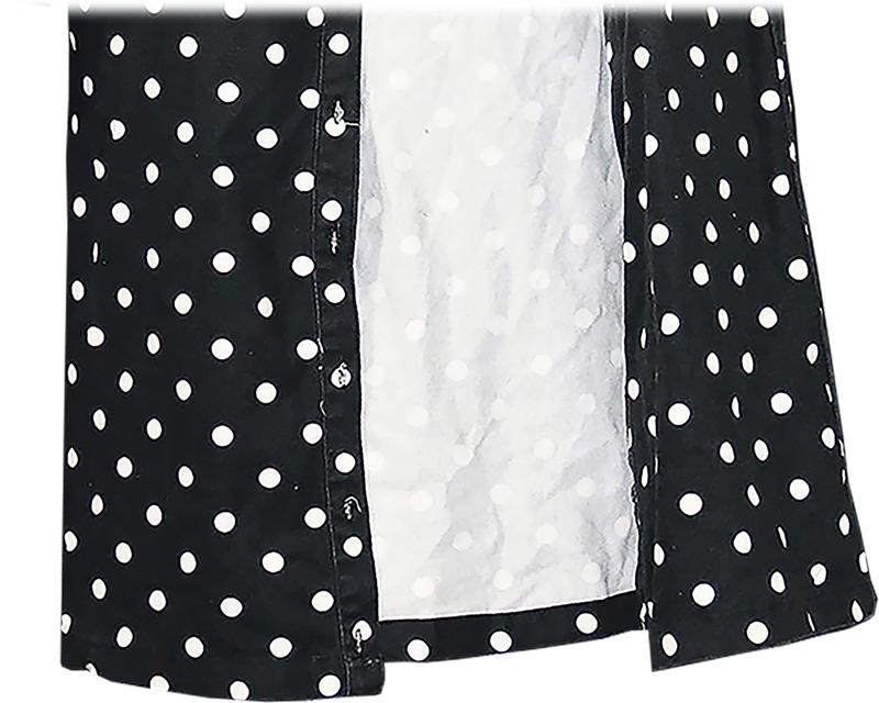 เสื้อคลุมลายจุดวินเทจ เสื้อคลุม Polka Dot Duster Coat_@SP019 6