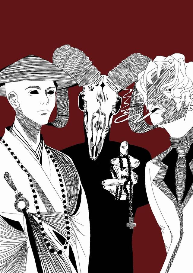 Goat’s Witness ภาพวาดดิจิทัลอาร์ต ใช้เป็นวอลเปเปอร์หรืออัดกรอบตกแต่งผนัง