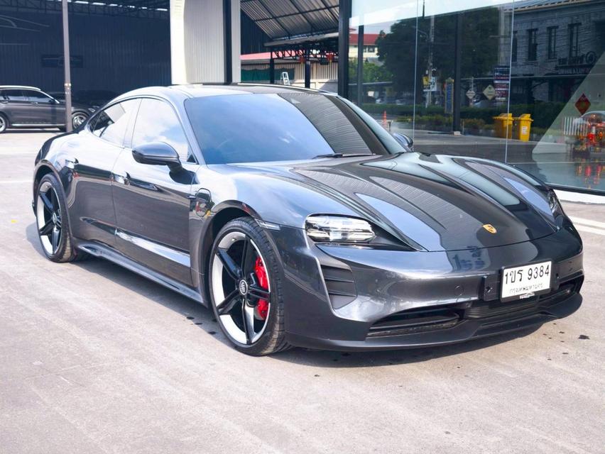 รหัสรถ KPV9384 2021 Porsche Taycan 4S สีเทา ภายในแดง