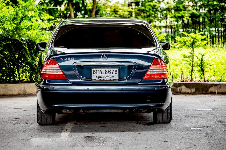 Benz S280 Sedan ปี 2001 สีน้ำเงิน สวยสภาพดีมาก