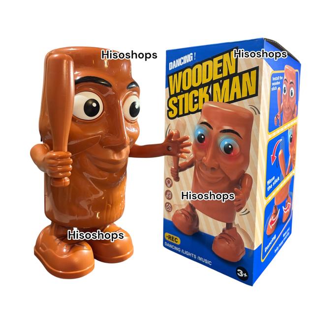 TUNG TUNG DANCE WOODEN STICK MAN ทุงทุงเต้น แดนซ์กระจาย ตัวการ์ตูนฮิต เต้น ใส่ถ่าน มีเสียงมีไฟ สุดฮา