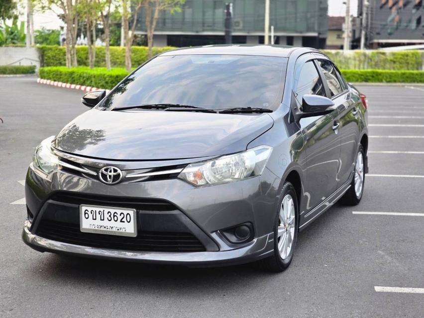 รหัสรถ QT3620 Toyota Vios 1.5 E เกียร์ Auto สีเทา-ดำ ปี 2016(MNCแล้ว) 4