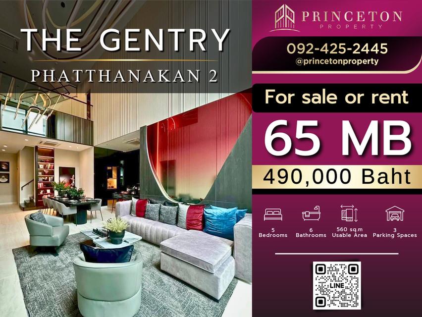 3-storey single house in Modern Luxury style The Gentry Phatthanakan 2 1