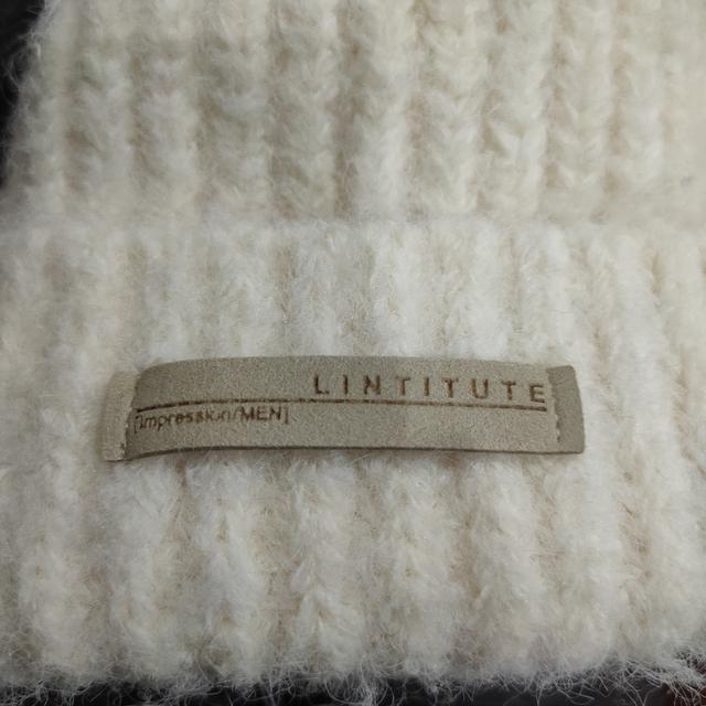หมวกถัก Lintute Impression/Men สีครีม รูปที่ 6