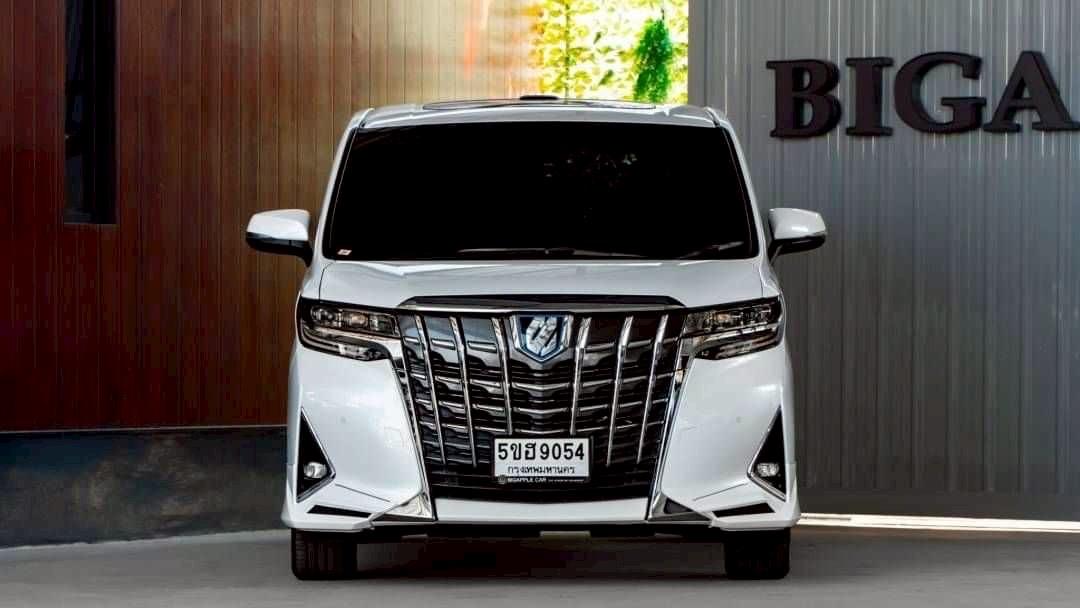 รหัสรถ BAC9054 🚘 TOYOTA ALPHARD 2.5 HYBRID GF PACKAGE 4WD MNC ปี 2018 สีขาวสุดหรู 🏁 2