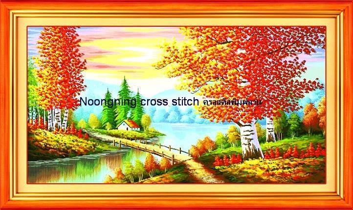 ร้าน Noongning Cross stitch ครอสติสพิมพ์ลาย จำหน่ายอุปกรณ์ครอสติส ภาพติดเพชร1523 6