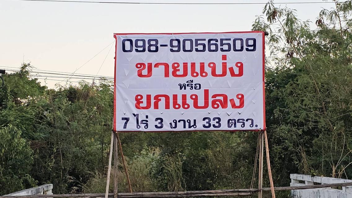 ถนนรอบเมือง อุดรธานี #ขายแบ่ง หรือ #ขายยกแปลง  7 ไร่ 3 งาน 33 ตารางวา หน้ากว้าง 160 เมตร  ถมดินเต็มพื้นที่แล้ว สะพานพร้อม (ติดไทวัสดุ อุดร) สนใจต่อรอง 4