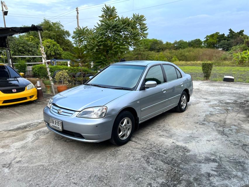 Civic ไดแมนชั่น ปี2001 ออโต้ มือเดียวป้ายแดง สีเดิม ไม่เคยแก๊ส 6