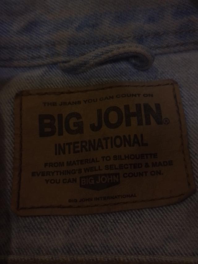 jacket Big John ผ้าฟอกงาน Japan size M แท้ 100% สภาพสมบูรณ์สวย สวยมาก