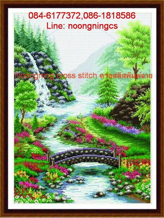 ร้าน Noongning Cross stitch ครอสติสพิมพ์ลาย จำหน่ายอุปกรณ์ครอสติส ภาพติดเพชร1619 12