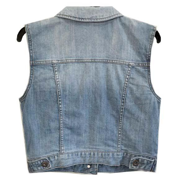 กั๊กยีนส์ ฟอกสวย ลายผ้าชัดมาก มีกระเป๋าอก+ข้าง ผ้านุ่มใส่สบาย พร้อมส่ง ไม่ต้องรอ รูปที่ 2