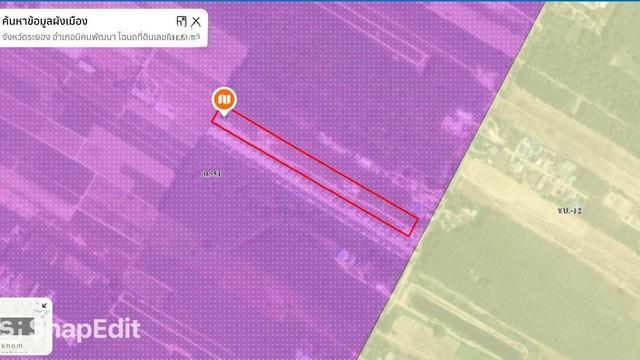 ขายที่ดินนิคมพัฒนาระยอง ขายที่ดินระยองเนื้อที่ 11-0-40.2 ไร่ นิคมพัฒนา ซอย6 ต.พนานิคม อ.นิคมพัฒนา จ.ระยอง ผังสีม่วงลาย 2