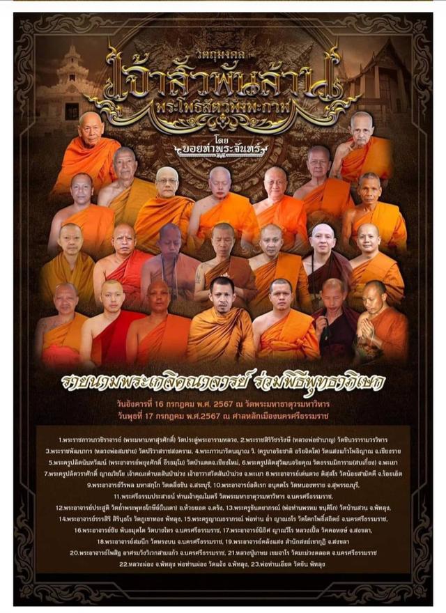 📣#เหรียญเจ้าสัวพันล้าน📣💢 พระโพธิสัตว์พังพะกาฬ💢 💥(บอยยท่าพระจันทร์จัดสร้าง)💥🔊ปี๒๕๖๗💥#เนื้ออัลปาก้าลงยาสีดำ💥 📣เลข ๑๙๖๘