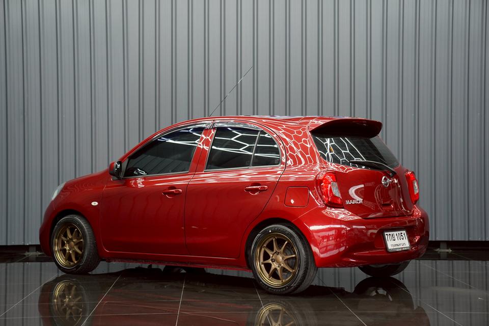 NISSAN MARCH 1.2 E CVT AT ปี 2018 สี แดง ไมล์น้อย พร้อมขับ โทร. 0922639576 เอ๋