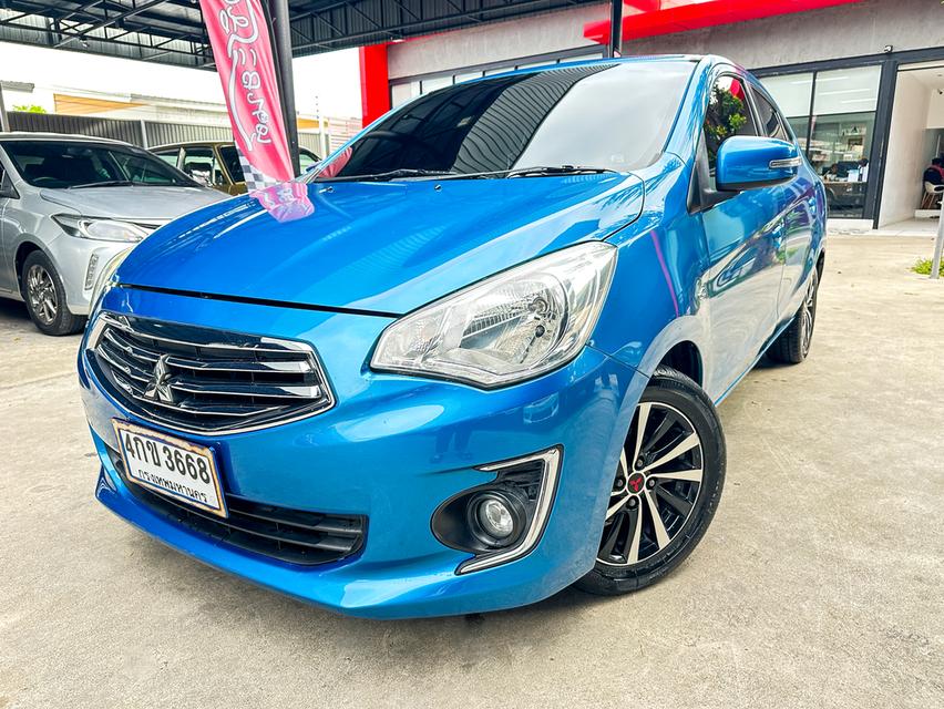 ขายรถ Mitsubishi Attrage 1.2GLS Sedan ปี 2013 สีฟ้า เกียร์ออโต้