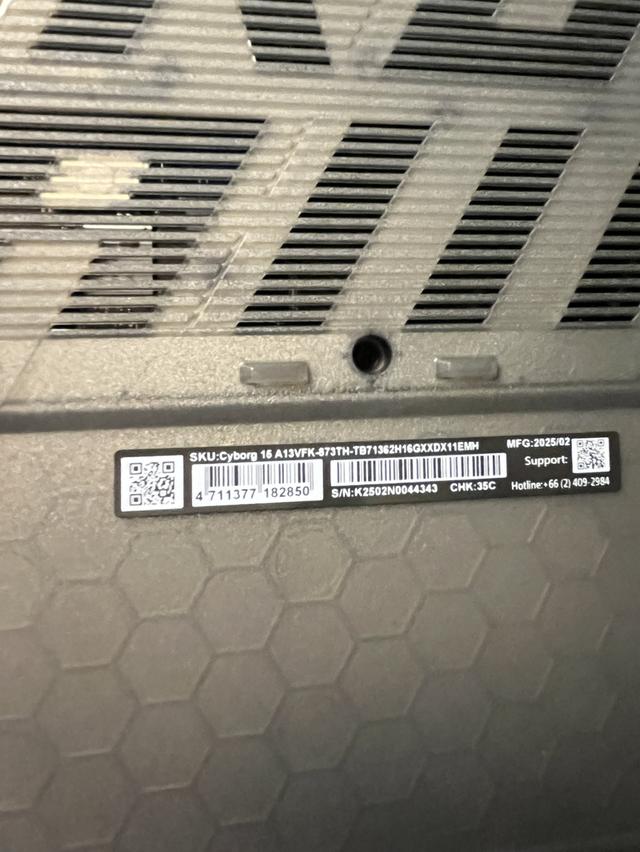 MSI Cyborg15  A13VFK-873TH 7
