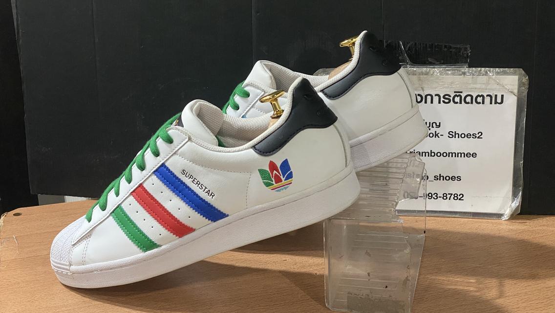 อาดิดาส Superstar "Colorful Trefoil" มือสอง รับประกันแท้ 💯💯💯