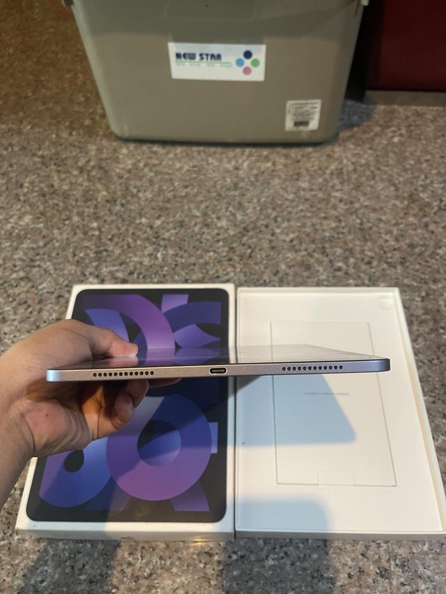 ขายiPadAir5 M1 สีPurple 256กิ๊กมีกล่องไร้รอยตกใช้งานดีใบเสร็จอยู่ครบๆถูกๆ