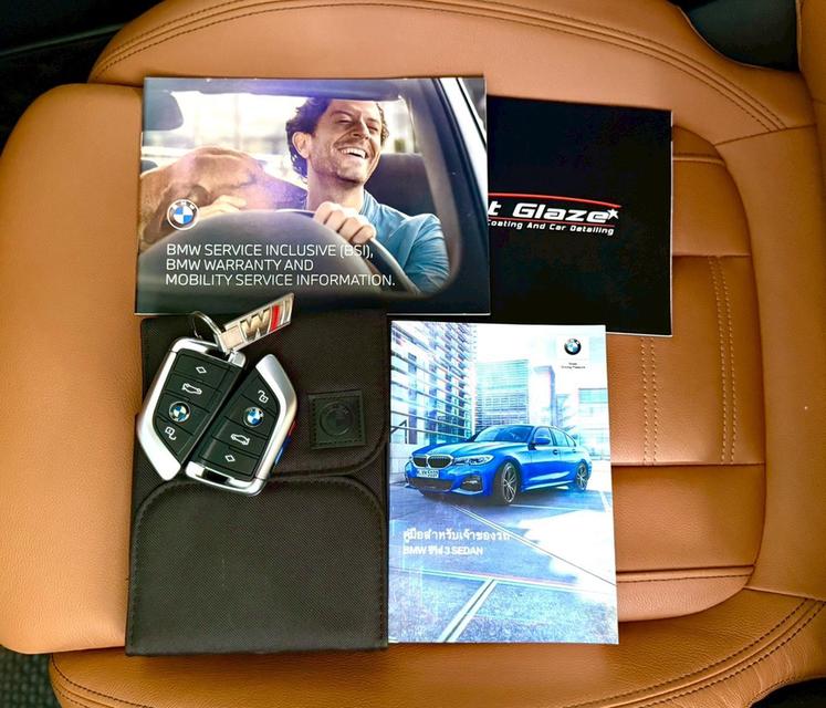 BMW 320D M sport G20  ปี 2020 สีดำ ♨️มือเดียว สภาพป้ายแดง รถบ้านไมล์แท้วิ่งน้อย 15