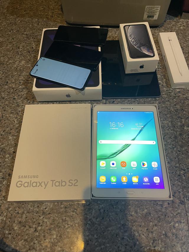 ขายSamsungTabS2สีหายากSilver32กิ๊กLTEใส่ซิมได้ยกกล่องไร้รอยตกซีนยังหุ้มเครื่องอยู่เลยคับ