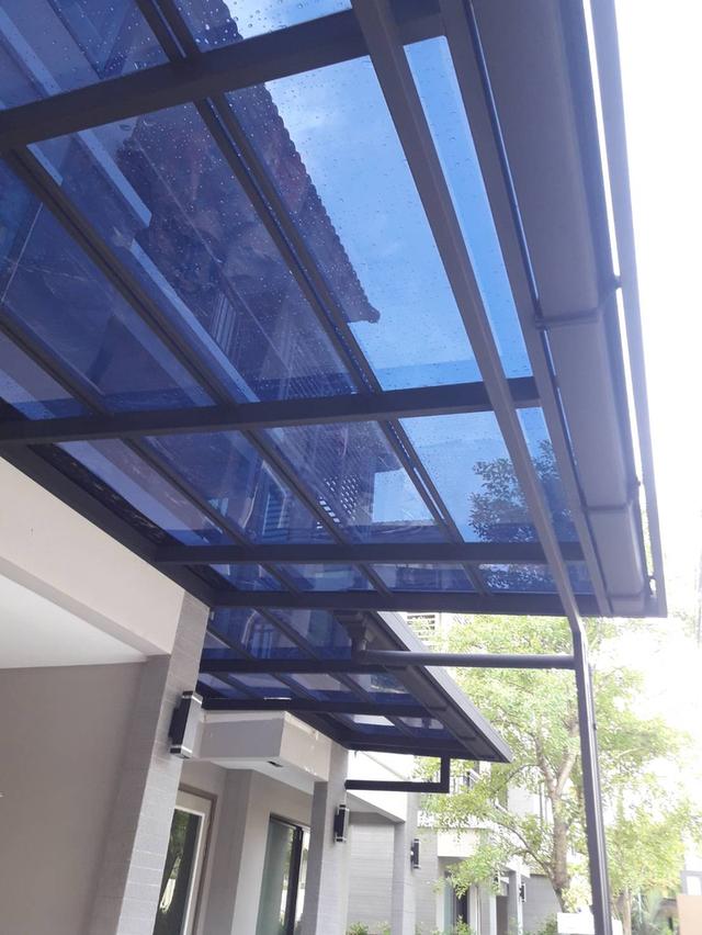 รับเหมา ต่อเติม โครงหลังคากันสาดห้องครัวเทพื้นปูกระเบื้อง Line dddesign23