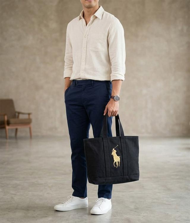 กระเป๋า Polo Ralph Lauren สีดำ สวยๆ รูปที่ 7