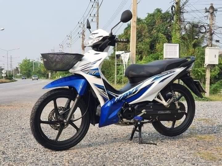 Honda wave110สีขาวน้ำเงิน 2