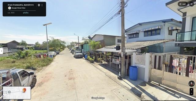 งบล้านต้น ๆ ได้ที่ดิน 55 ตร.ว. สำหรับปลูกบ้านเอง ติดถนนคอนกรีต ในชุมชนพระสมุทรเจดีย์ 5